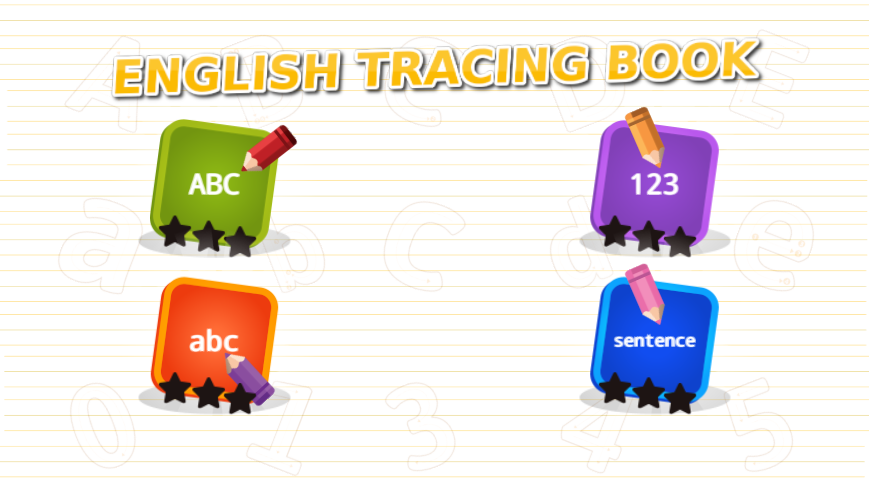 English Tracing Book